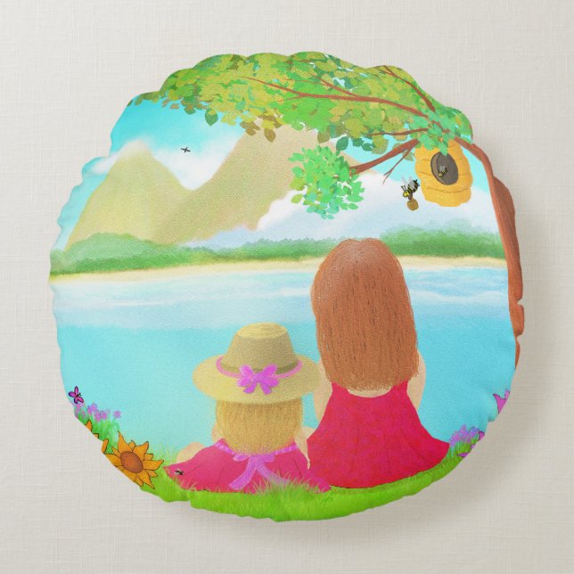 Coussins Ronds Dream View Round Pillow (Devant)