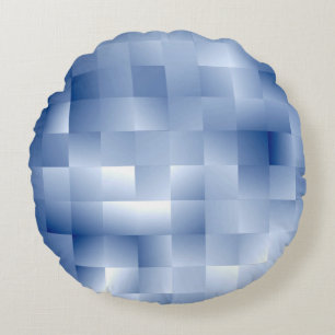 Coussins Ronds Dreamy Blue Tones dans un Motif Carré