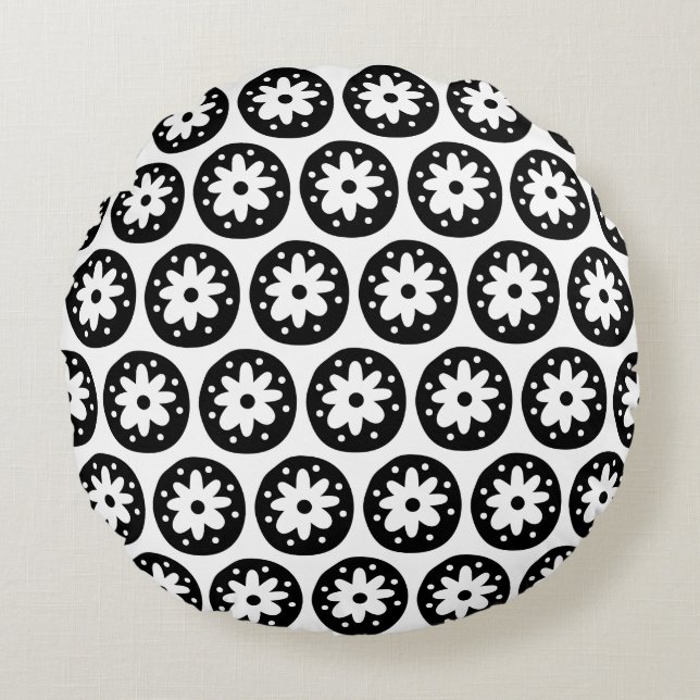 Coussins ronds du Cercle Daisy (Devant)