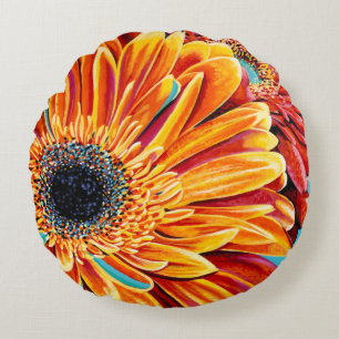 Coussins Ronds Éclats de couleur II