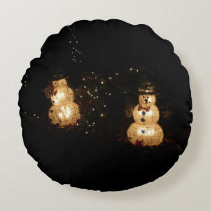 Coussins Ronds Écran Luminaire Snowman
