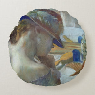 Coussins Ronds Edgar Degas   devant le miroir, 1889