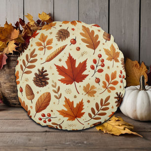 Coussins Ronds Élégant Motif Automne
