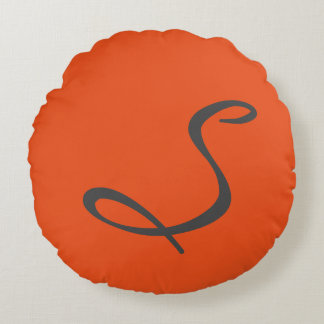Coussins Ronds élégant simple moderne chic tendance monogramme or