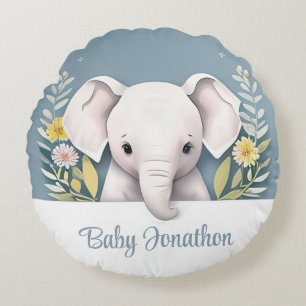 Coussins Ronds Eléphant bébé doux