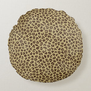 Coussins Ronds Empreinte de fourrure de Cheetah
