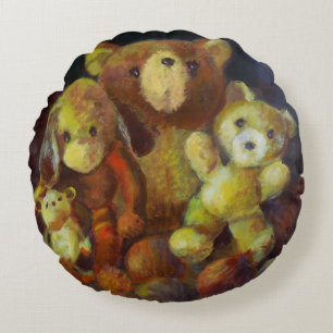 Coussins Ronds Encore de la vie avec des Nounours