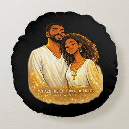 Coussins Ronds Enfants de la lumière