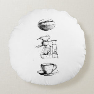 Coussins Ronds Ensemble Lover Café