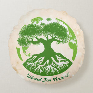 Coussins Ronds "Ensemble Pour La Nature"