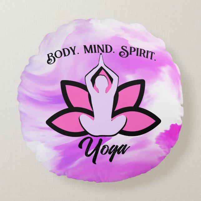 Coussins Ronds ESPRIT CORPOREL Méditation YOGA Aasana (Devant)