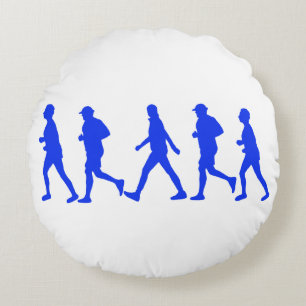 Coussins Ronds Exécution De L'Exercice De Jogging