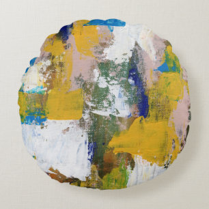 Coussins Ronds Expression Abstraite no 11 de Michael Moffa