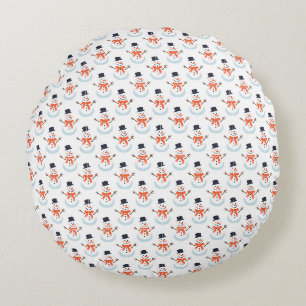 Coussins Ronds Faisons un bonhomme de neige !