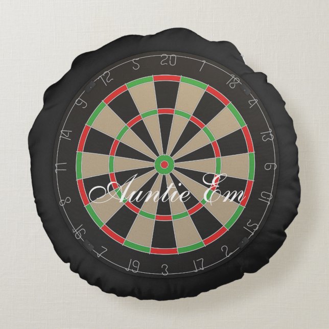 Coussins Ronds Fans fléchés 🎯 😍 Dartboard (Dos)
