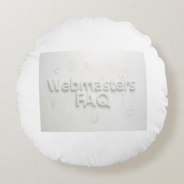 Coussins Ronds FAQ Webmasters (Devant)