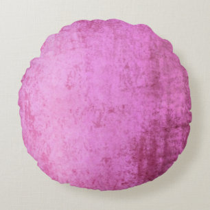 Coussins Ronds Faux éclat de velours rose