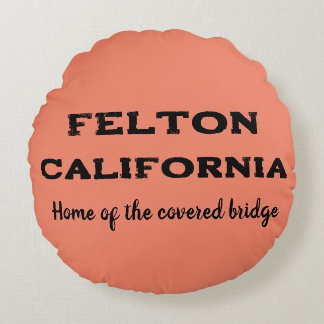 Coussins Ronds Felton (Californie), résidence du pont couvert (Devant)