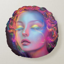 Femme Alien aux cheveux cosmiques