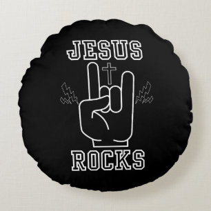 Coussins Ronds Festival biblique de Jesus Rocks