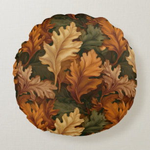 Coussins Ronds Feuilles d'automne 