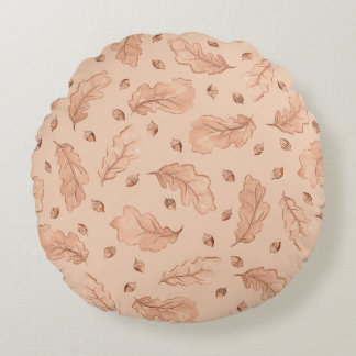 Coussins Ronds Feuilles d'automne