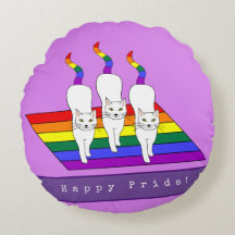 Fierté des chats LGBT avec drapeau arc-en-ciel