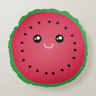 Coussins Ronds Fin gourmet drôle mignon de Kawaii de tranche
