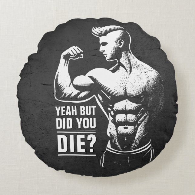 Coussins Ronds Fitness Gym entraînement Bodybuilding Motivation (Devant)