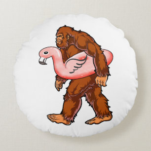 Coussins Ronds Flamant rose Bigfoot