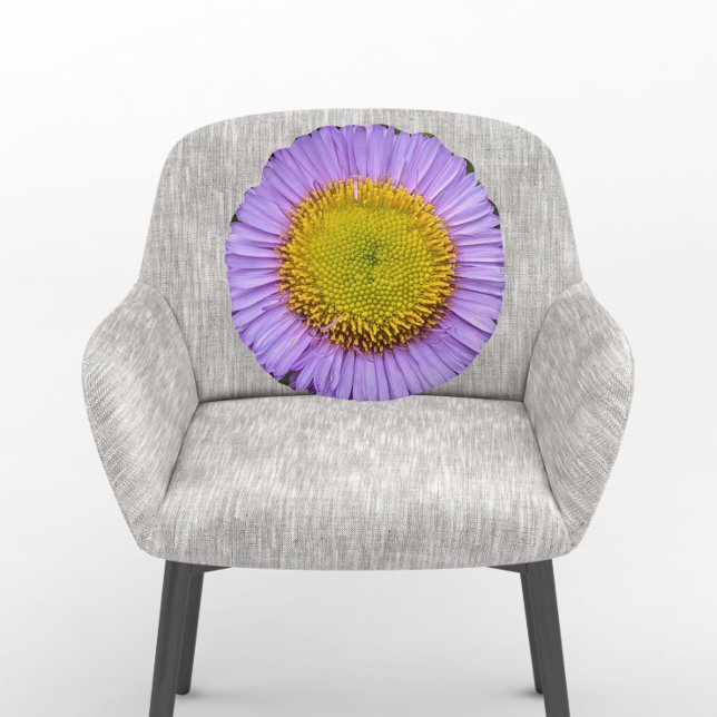 Coussins Ronds Fleabane violet Daisy Floral (In Situ Chair)