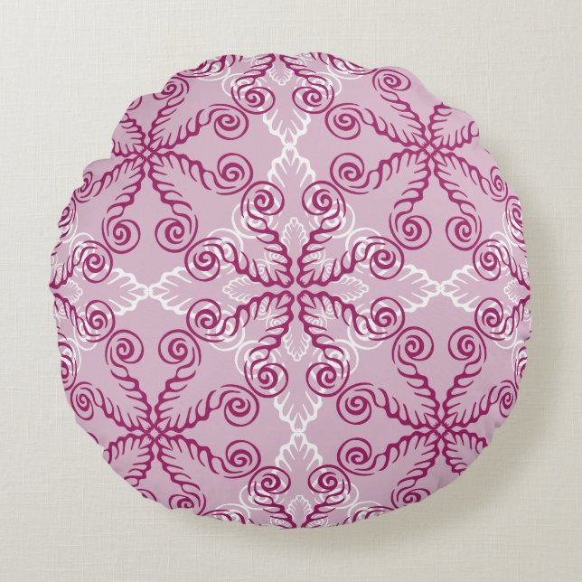 Coussins Ronds Flèches roses À Jeu Arrondi Oreiller (Devant)