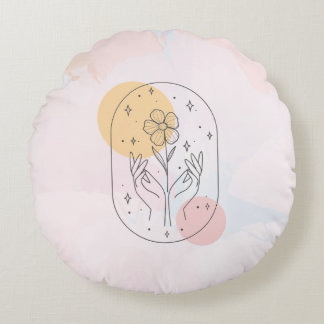 Coussins Ronds Fleur