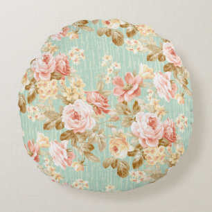 Coussins Ronds Fleur populaire classique motif sans couture arriè