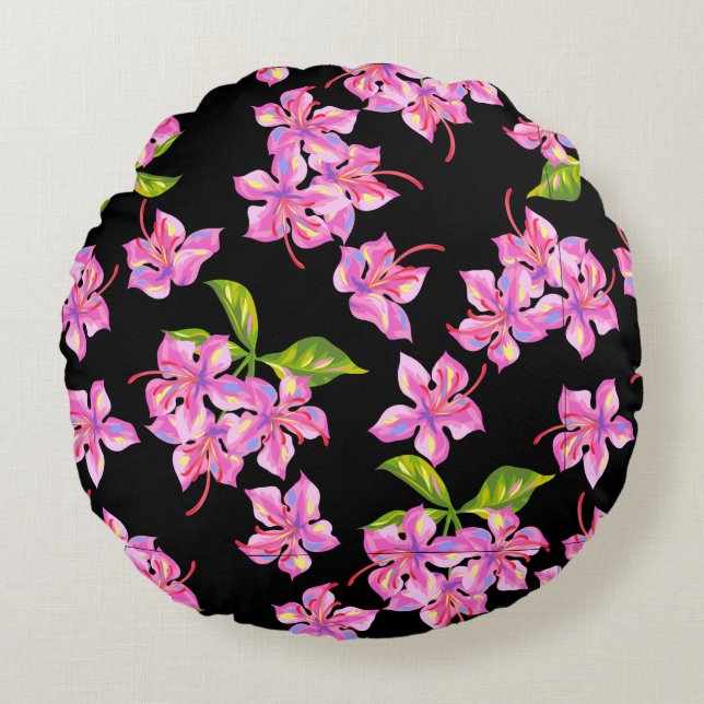 Coussins Ronds Fleurs (Devant)