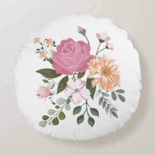 Coussins Ronds Fleurs d'eau