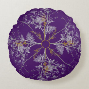 Coussins Ronds Flocon de neige fait d'arbre