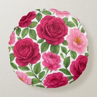 Coussins Ronds Floral throw pillow