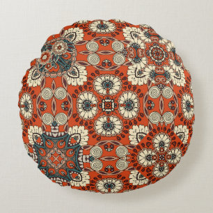 Coussins Ronds Flore Paisley Tapestry Fabric Print