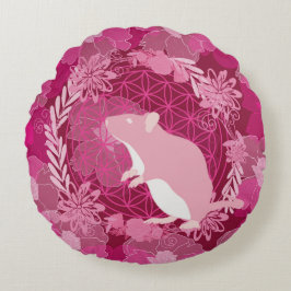 Coussins Ronds Flower of life mouse