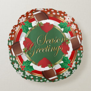 Coussins Ronds Football Lover Christmas