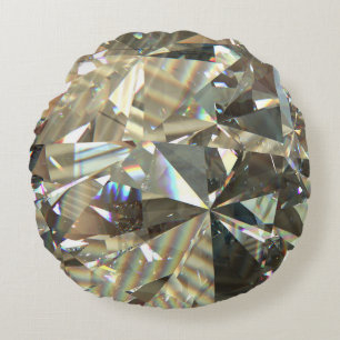 Coussins Ronds Formes diamant triangulaire : texture stratifiée.