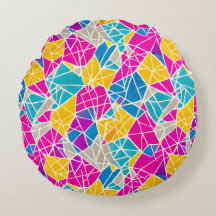 Formes et lignes géométriques en couleur vive