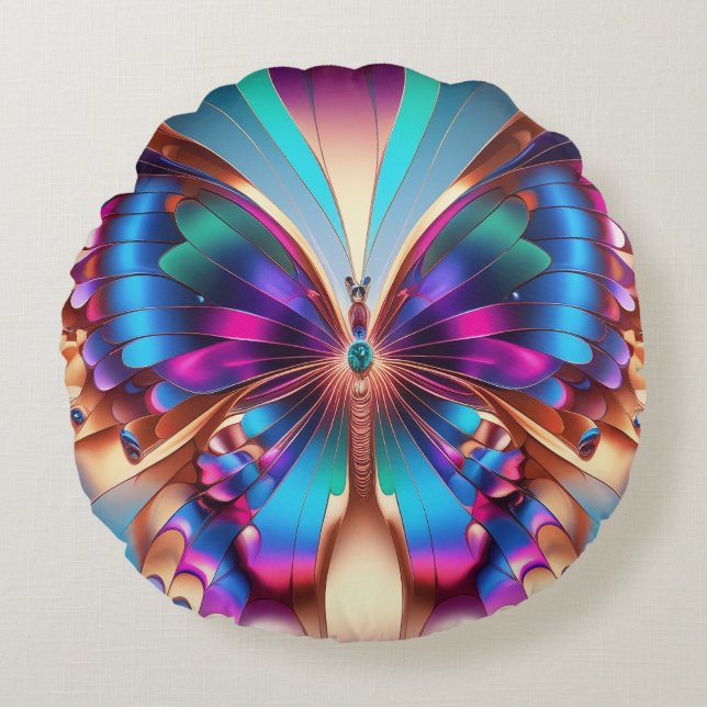 Coussins Ronds Fragmentos de Mariposa (Devant)