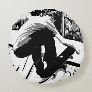 Coussins Ronds Frapper la rampe - Skateboardeur