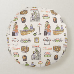 Coussins Ronds FRIENDS™   Icônes de dessin animé