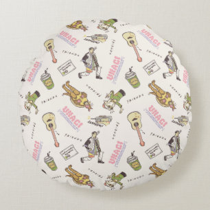 Coussins Ronds FRIENDS™ Motif Dessin Animé Brun