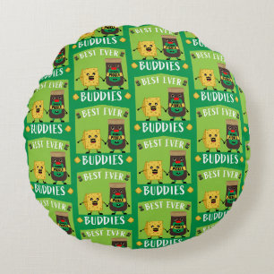 Coussins Ronds Fromage Au Cheddar Britannique Et Amateurs De Pick