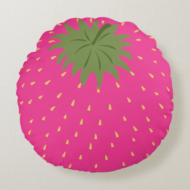 Coussins Ronds Fruit fraise (Devant)