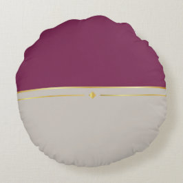 Coussins Ronds Fuchsia et Taupe Haven